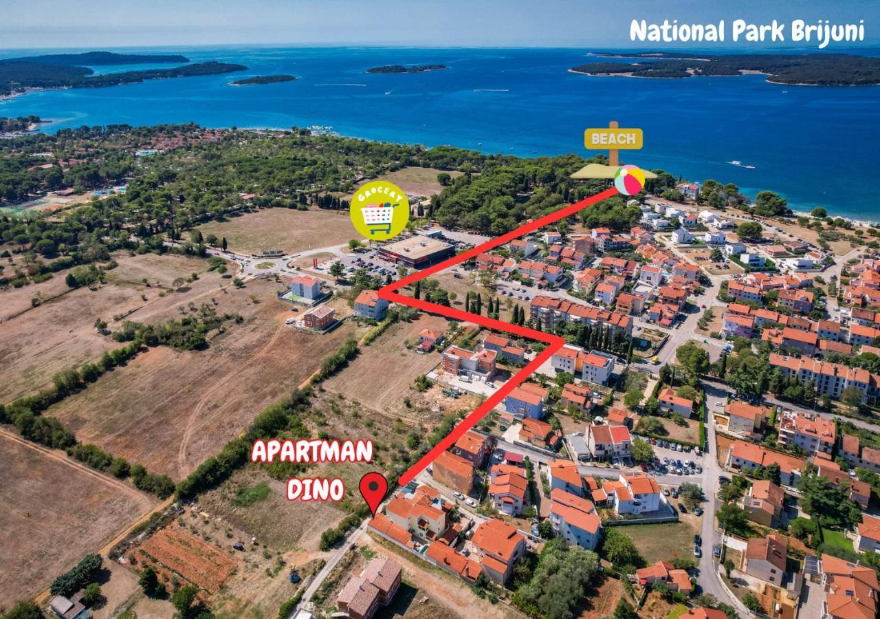 Apartman Dino Fažana Zewnętrze zdjęcie